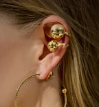 Earcuff ajustable esferas